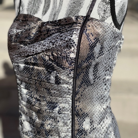 Suzy Shier Snakeskin Midi Dress - Picture 3 of 11